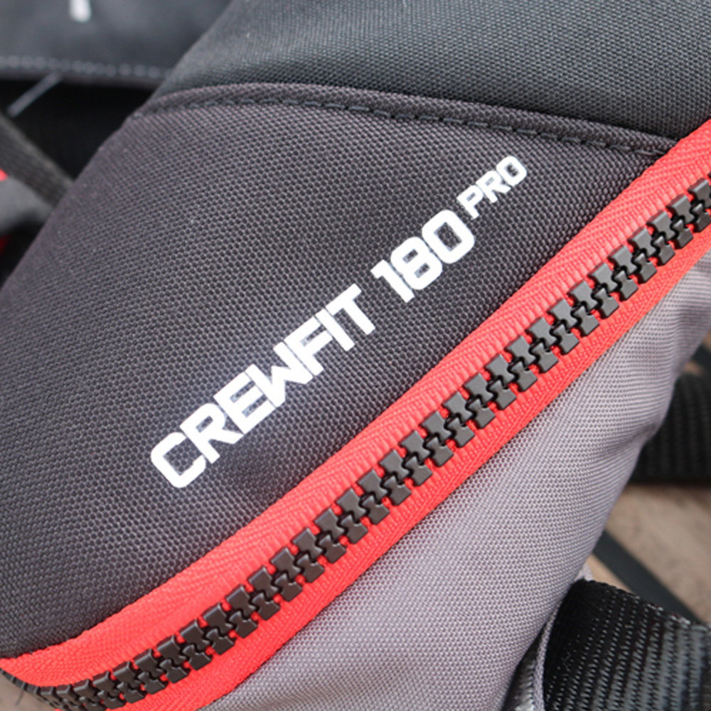 2026 Crewsaver Crewfit 180N ISO Single Automatic Lifejacket 9720BRA - Black / Vermelho